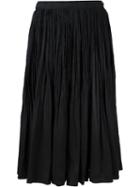Comme Des Garçons Tricot Pleated A-line Midi Skirt