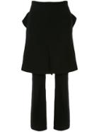 Junya Watanabe Comme Des Garçons Pre-owned Skirt Over Trousers - Black