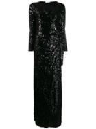 P.a.r.o.s.h. Runway Sequin Gown - Black