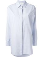 Dkny Pure Long Fit Cuffed Button Down Shirt