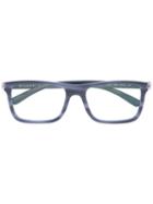 Bulgari Square Frame Glasses, Blue, Acetate