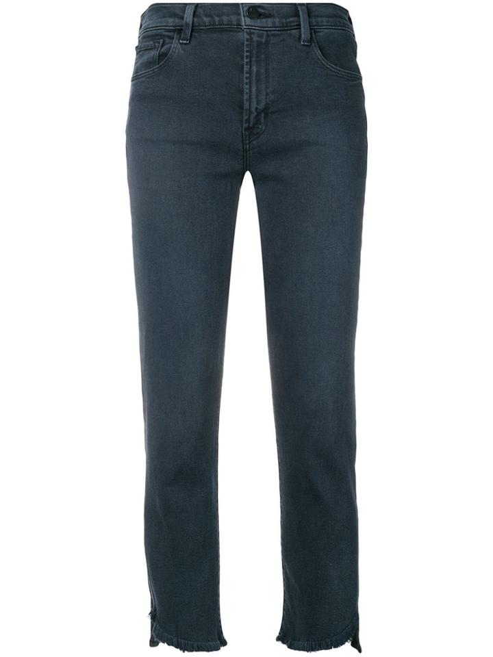 J Brand Slim Crop Trousers - Blue