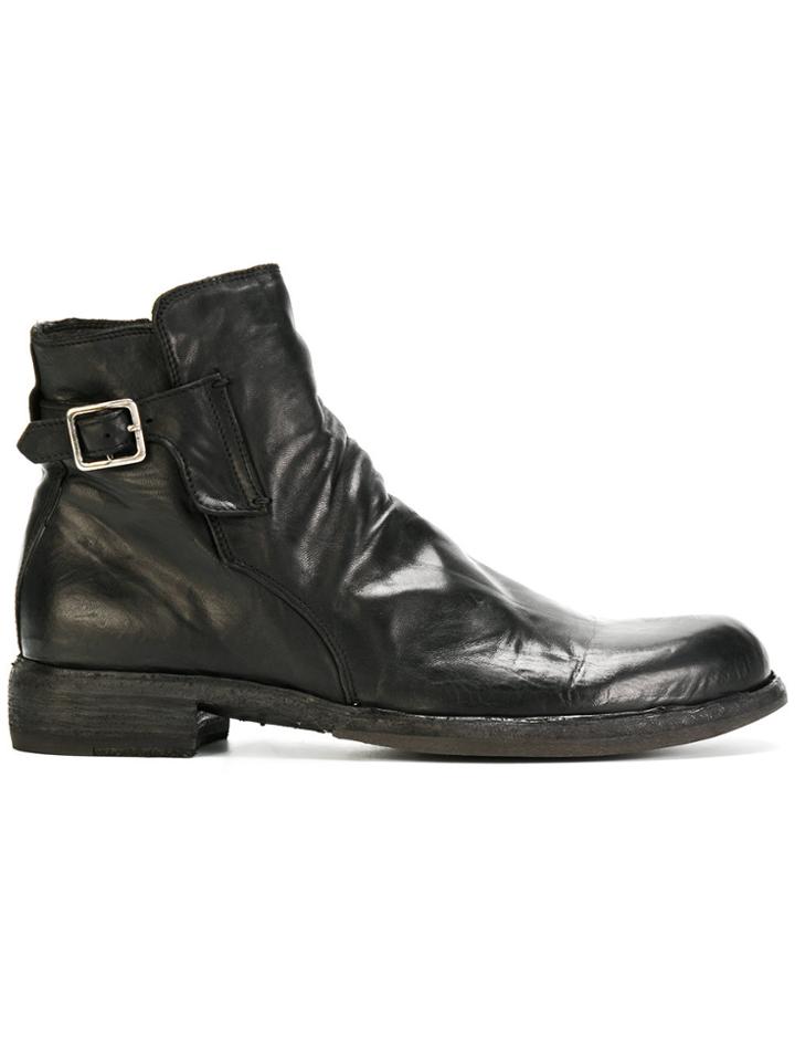 Officine Creative Buckled Boots - Black