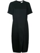 Enföld - Plain T-shirt Dress - Women - Cotton/cupro - 36, Black, Cotton/cupro