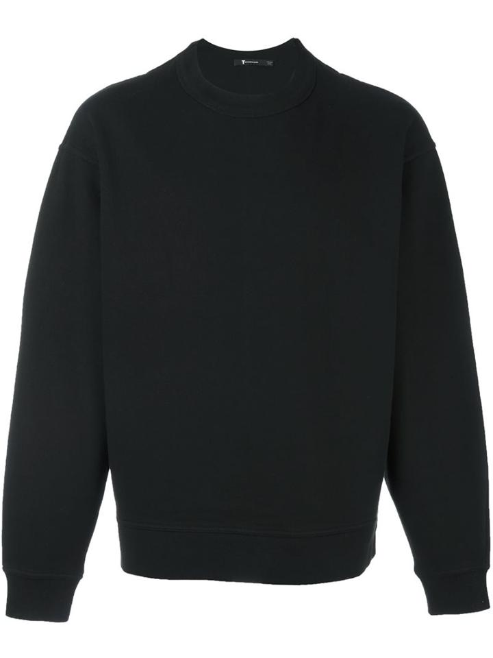 T By Alexander Wang Classic Sweatshirt, Men's, Size: Xl, Black, Cotton/polyester