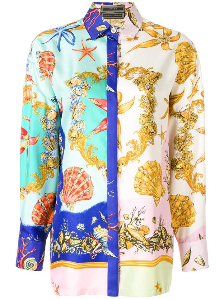 Versace Tresor De Mer Print Shirt - Multicolour