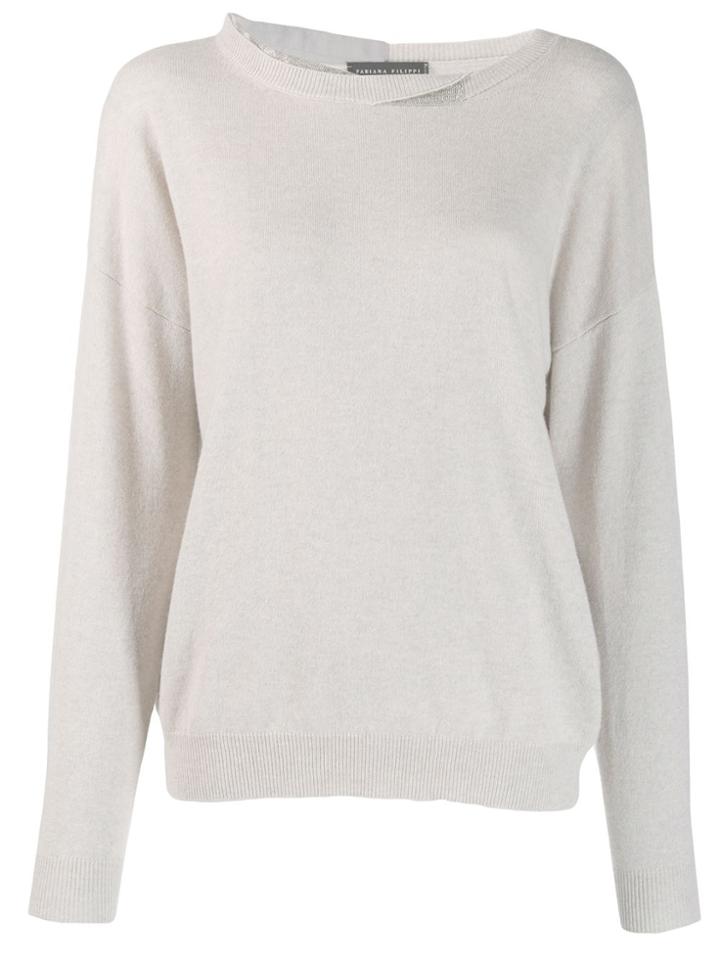 Fabiana Filippi Ball-chain Neck Jumper - Neutrals