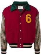Drôle De Monsieur Moleskin Ddm Varsity Jacket - Red