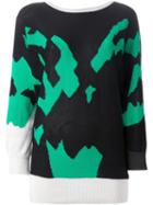 Versace Vintage Intarsia Sweater, Women's, Size: 2, Black