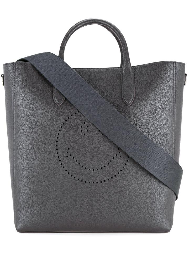 Anya Hindmarch - Ebury Tote Bag - Men - Calf Leather - One Size, Grey, Calf Leather