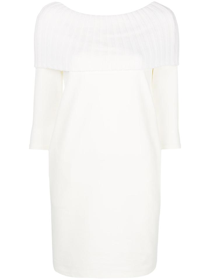 Twin-set Short Fitted Dress - White