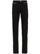 Alexander Mcqueen Zip Detail Sim Fit Jeans - Black