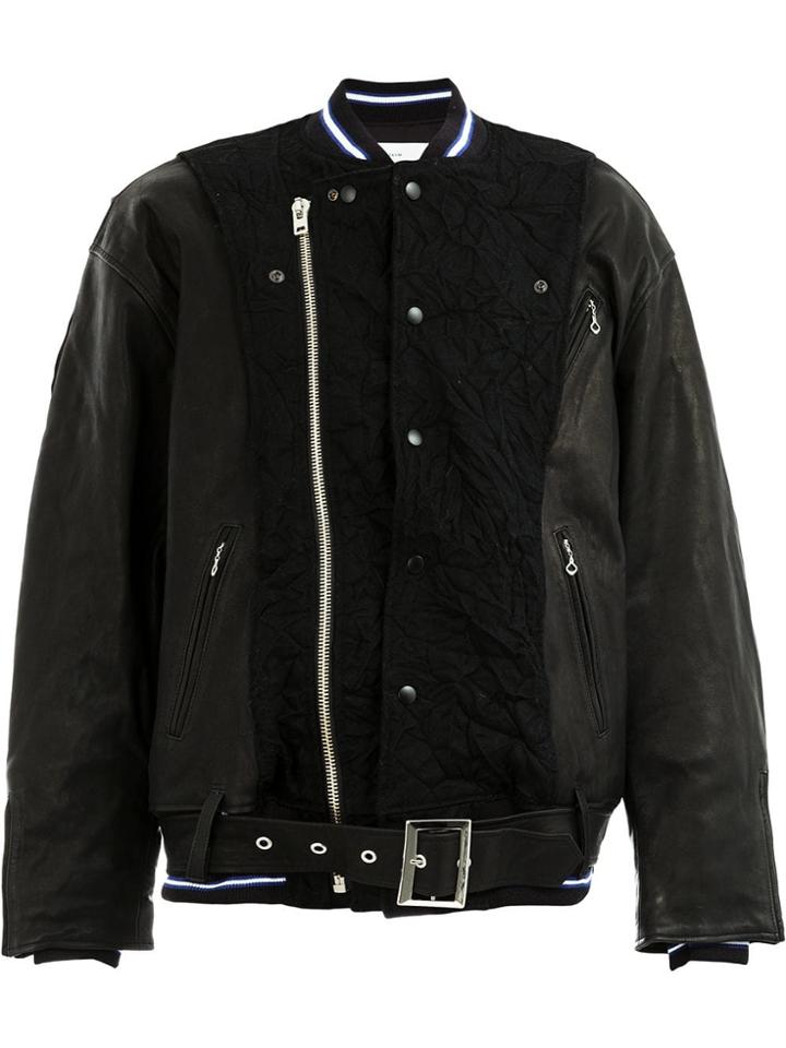Facetasm Facetasm Mrcm12 Blak Wool/cupro/calf Leather/acrylic/wool -
