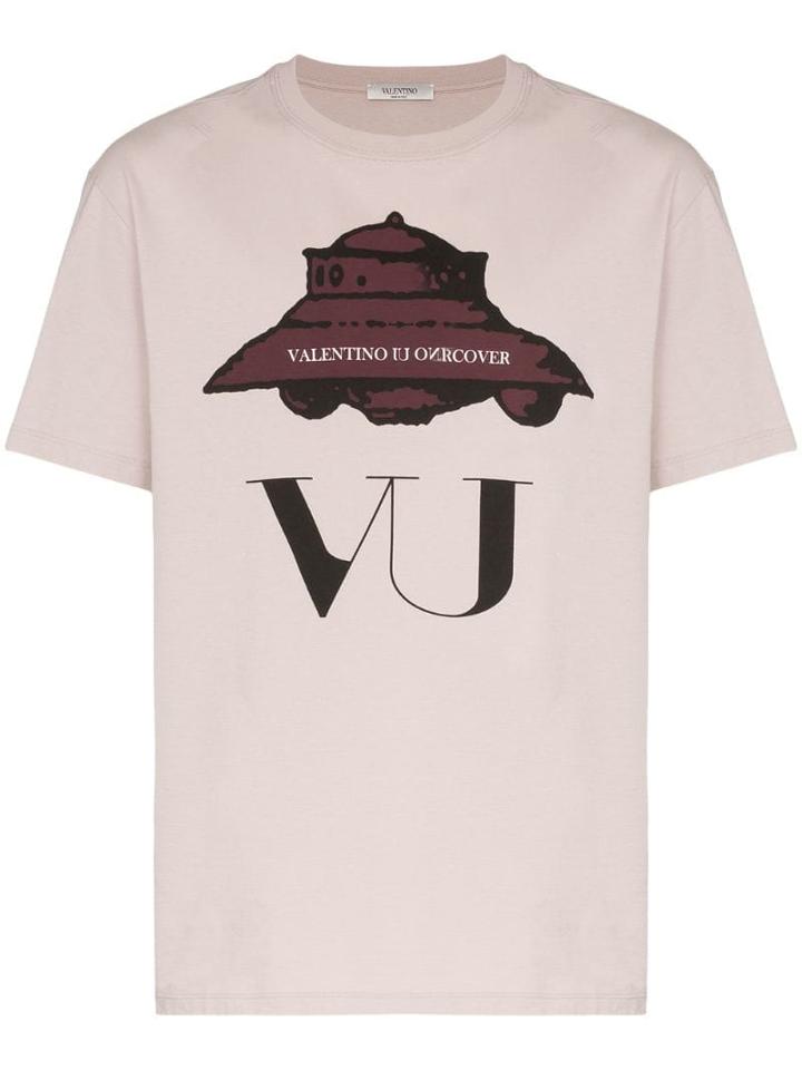 Valentino X Undercover Ufo Vu Print T-shirt - Pink
