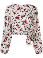 A.l.c. Floral Wrap Blouse - White