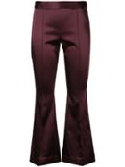 Rosetta Getty Cropped Flared Trousers - Purple