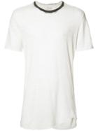Lost & Found Ria Dunn Contrasting Neck T-shirt, Men's, Size: Xl, White, Linen/flax/spandex/elastane