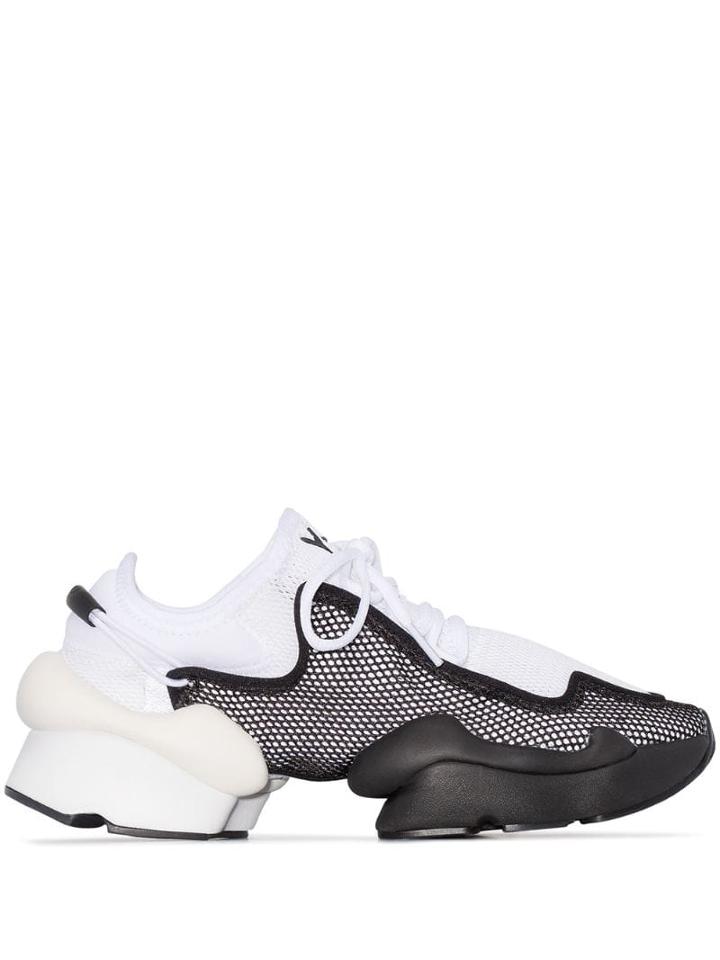 Y-3 Ren Mesh-layer Sneakers - White