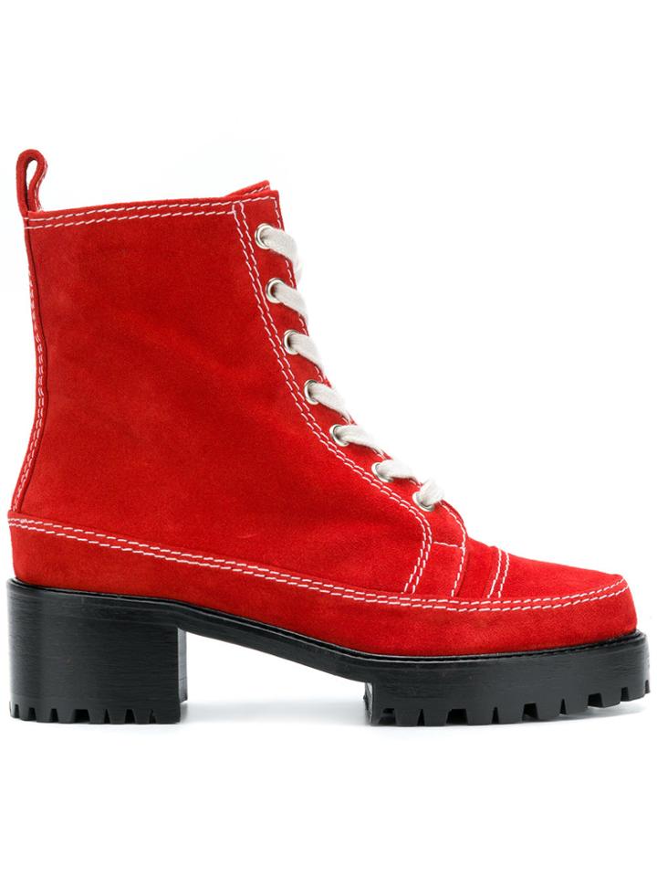 Nicole Saldaña Chris 2.0 Boots - Red