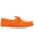 Timberland Monochrome Moccasin Loafers, Men's, Size: 8.5, Yellow/orange, Cotton/leather/rubber