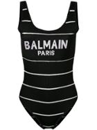 Balmain Logo Knitted Body - Black