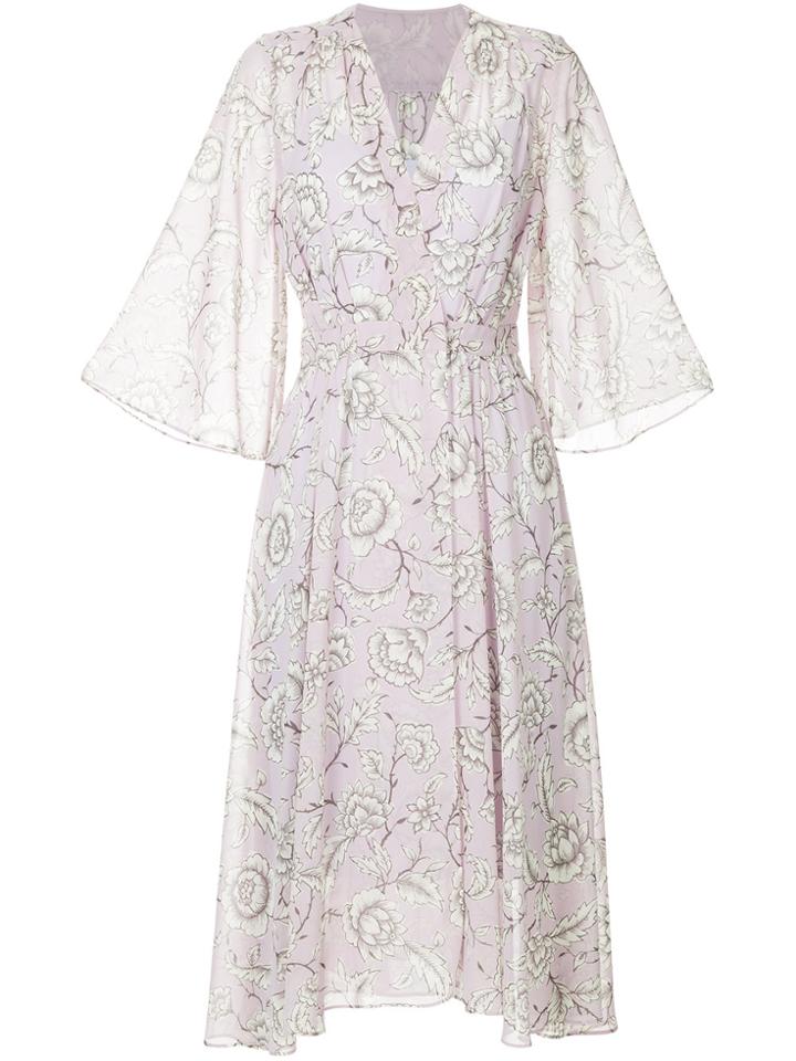 Cityshop Floral Print Dress - Pink & Purple