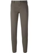 Pt01 Slim Chino Trousers, Women's, Size: 46, Grey, Cotton/spandex/elastane