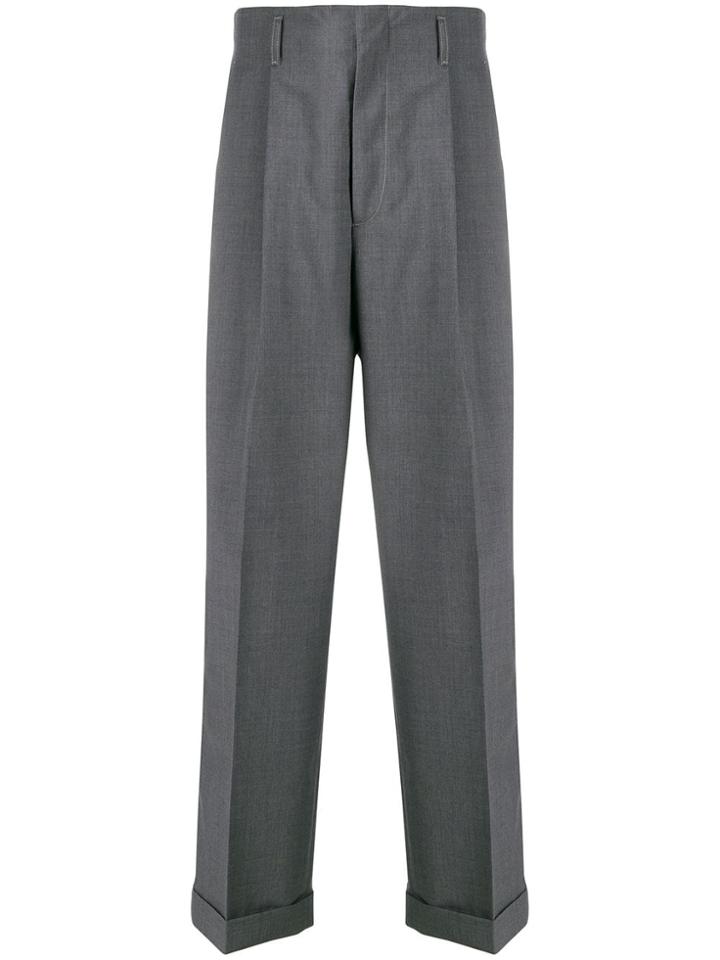 Gucci Carrot-leg Tailored Trousers - Grey