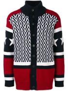 Valentino Funnel Neck Cardigan - Blue