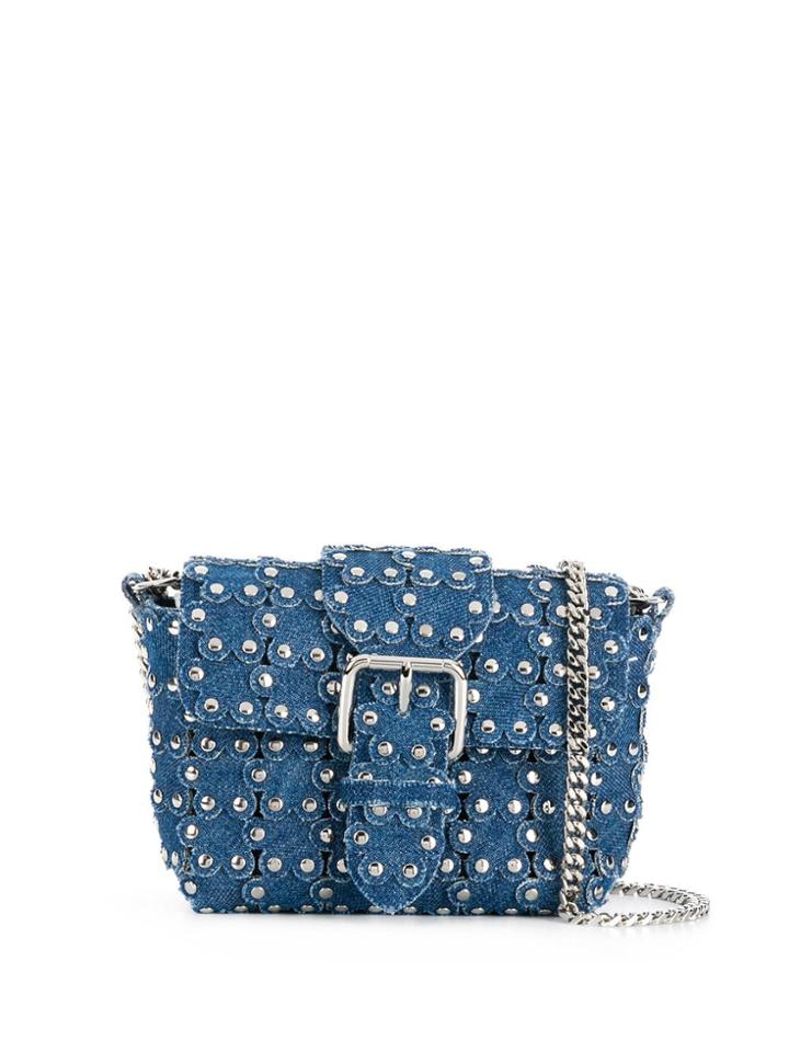 Red Valentino Flower Puzzle Crossbody Bag - Blue
