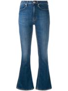 Dondup High-rise Flared Jeans - Blue