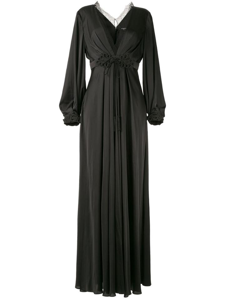 Paule Ka Raso Plunge-neck Gown - Black
