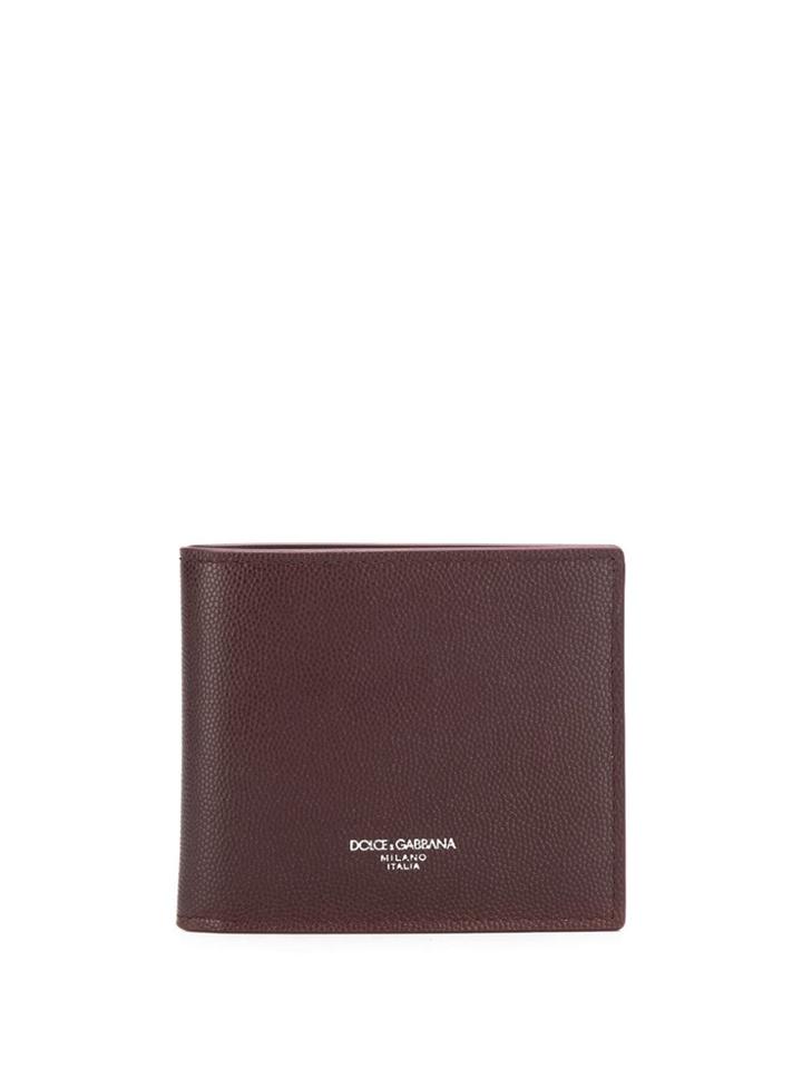 Dolce & Gabbana Embossed Logo Bifold Wallet - Red