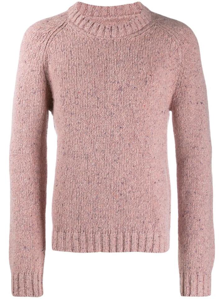 Maison Margiela Crew Neck Knitted Jumper - Pink