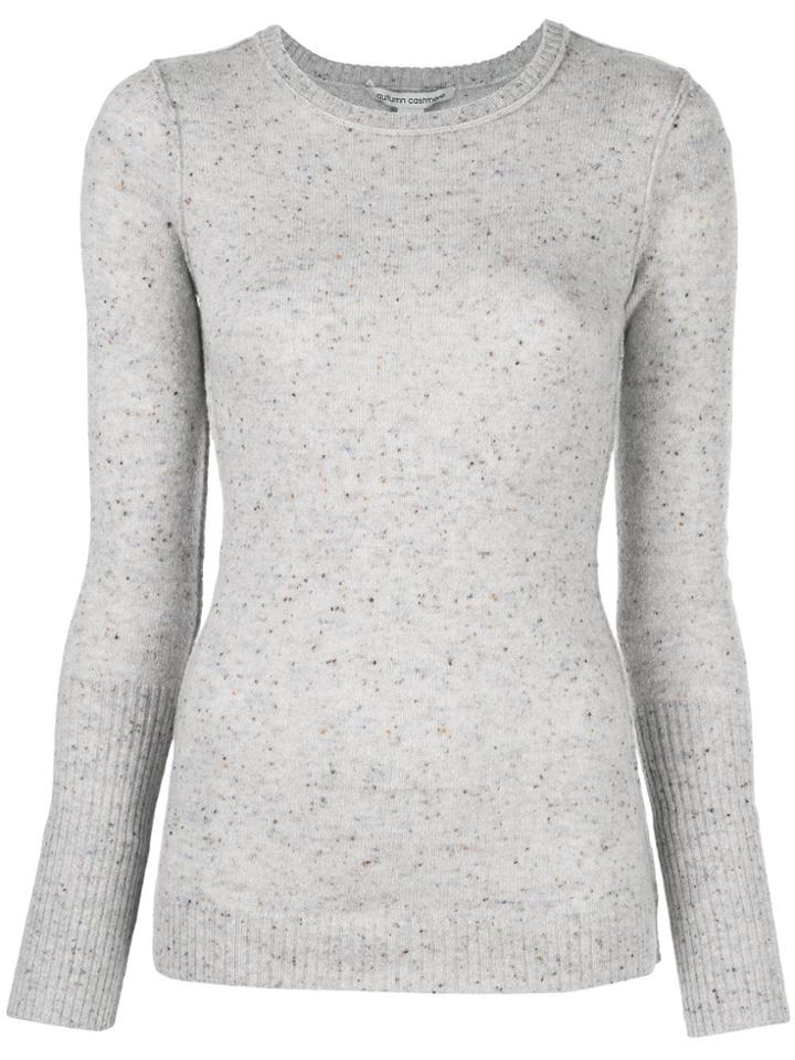 Autumn Cashmere Speckled Inside-out Jumper - Grey