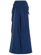 Roland Mouret Argott Wide-leg Silk-blend Trousers - Blue