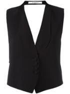 Givenchy Backless Waistcoat, Women's, Size: 38, Black, Cotton/spandex/elastane/viscose
