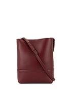 Bottega Veneta Logo Embossed Tote Bag - Red