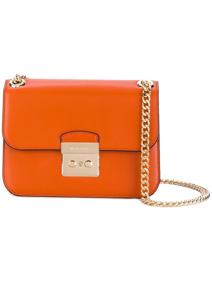 Michael Michael Kors - Chain Strap Cross-body Bag - Women - Calf Leather - One Size, Yellow/orange, Calf Leather