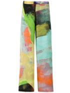 Mara Mac Silk Printed Wide-leg Trousers - Multicolour