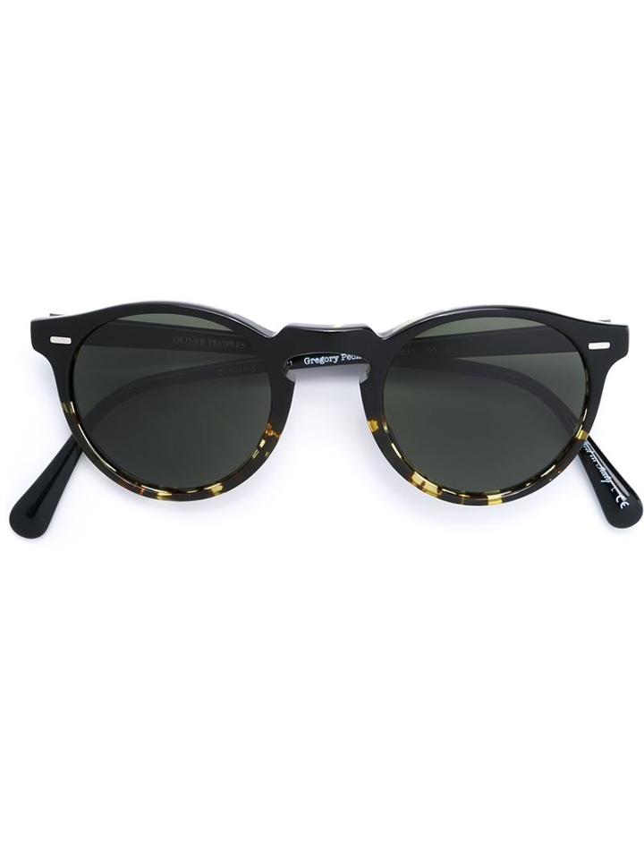 Oliver Peoples Gregory Peck Sunglasses, Adult Unisex, Black, Acetate