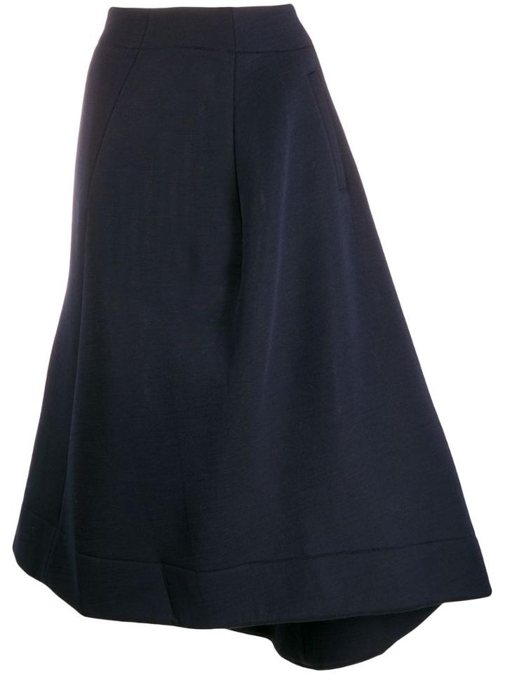 Jil Sander Asymmetric Hem Skirt - Blue