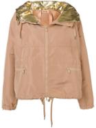 Nº21 Metallic Hood Jacket - Neutrals