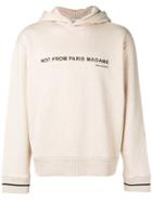 Drôle De Monsieur 'not From Paris Madame' Hoodie - Nude & Neutrals