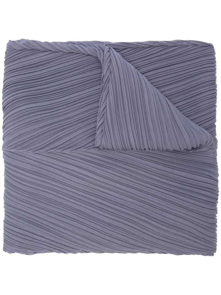 Pleats Please By Issey Miyake Pleated Scarf - Grey
