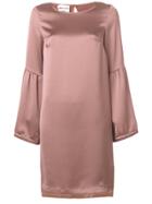 Semicouture Bell Sleeve Dress - Pink & Purple