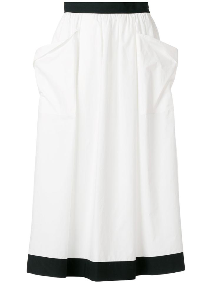 Philosophy Di Lorenzo Serafini Baggy Patch Pocket Skirt - White
