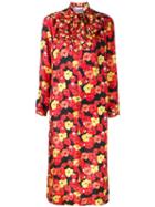Saks Potts Floral Print Shift Dress, Women's, Size: 2, Silk