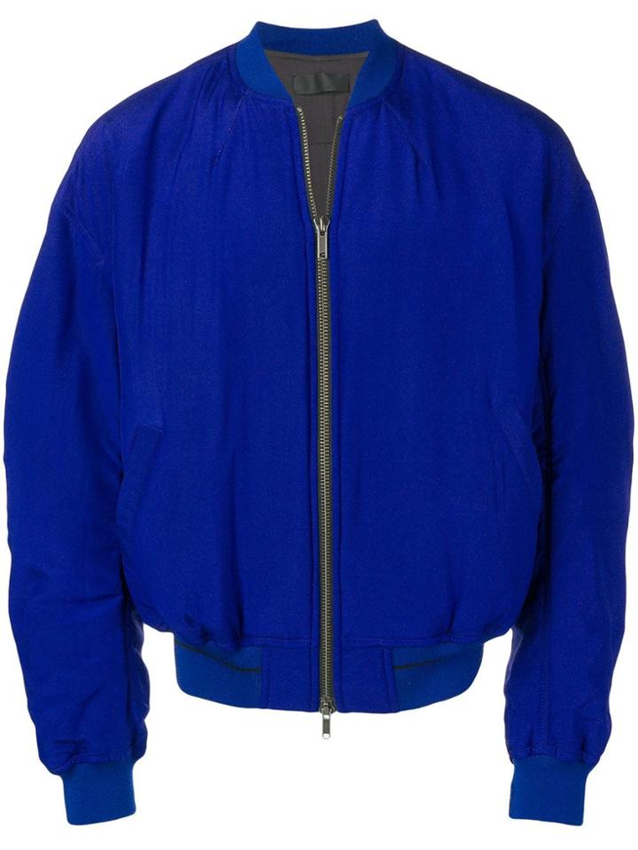 Haider Ackermann Loose-fit Bomber Jacket - Blue
