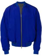 Haider Ackermann Loose-fit Bomber Jacket - Blue